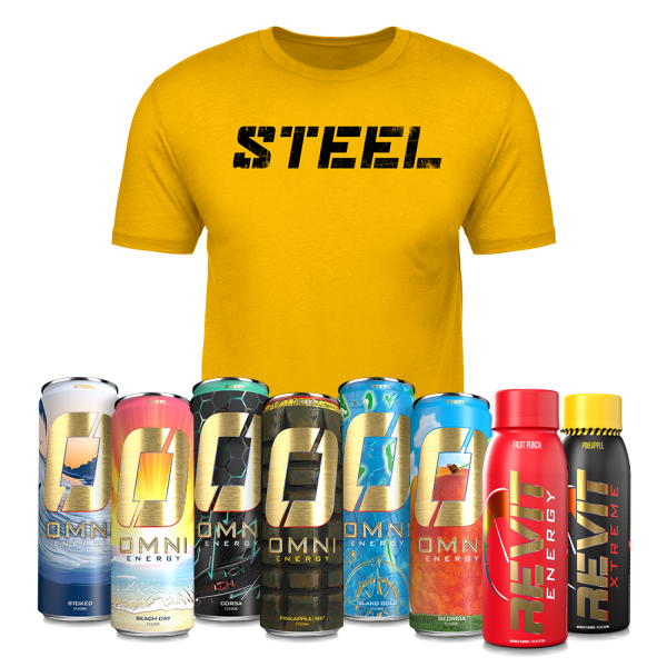 STEEL Black on GOLD Performance T-Shirt + OMNI & Revit For Sale